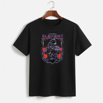 Men's "Element" Cyberpunk Soldier Graphic T-Shirt