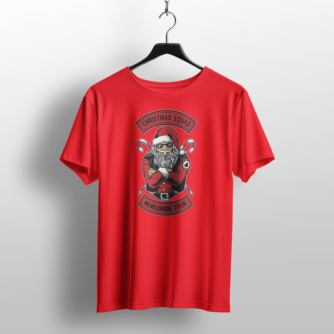 Santa Biker Club Christmas T-Shirt