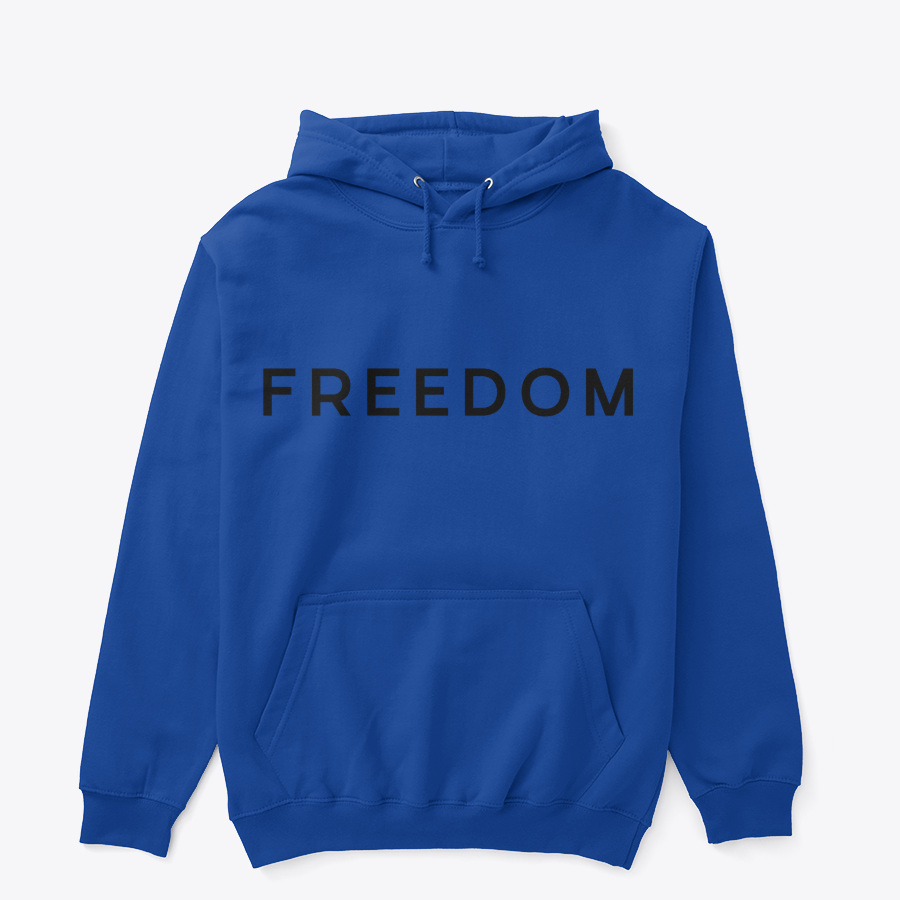 Freedom Modernist Typographic Hoodie