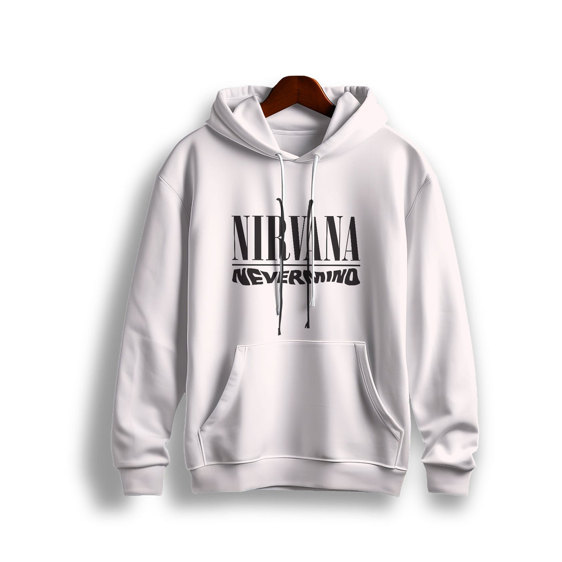 Nirvana Nevermind Album Cover White Hoodie