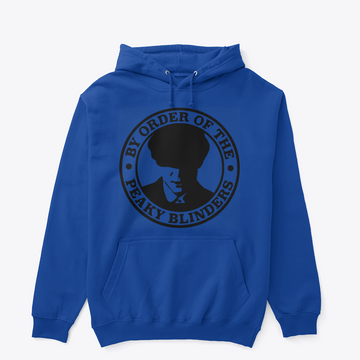 Peaky Blinders By Order Of The Peaky Blinders Thomas Shelby Silhouette Circular Badge Premium Streetwear Hoodie