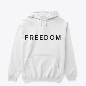 Freedom Modernist Typographic Hoodie