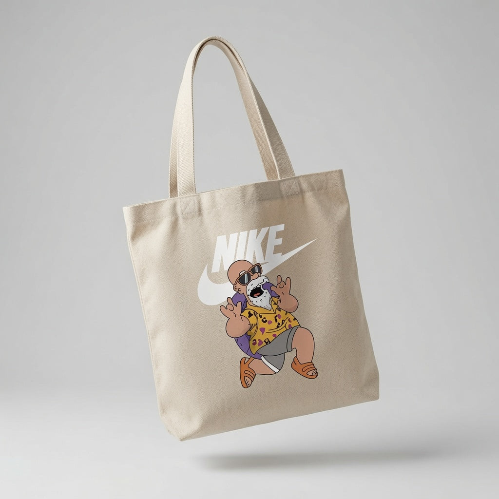 Funny Anime Master Graphic Canvas Tote Bag | Everyday Eco-Friendly Reusable Carryall