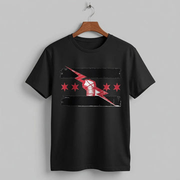 CM Punk "Best in the World" Chicago Flag Graphic Tee