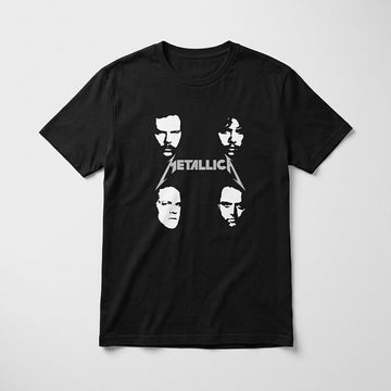 Metallica Vintage Shadow Face Portrait Graphic T-Shirt
