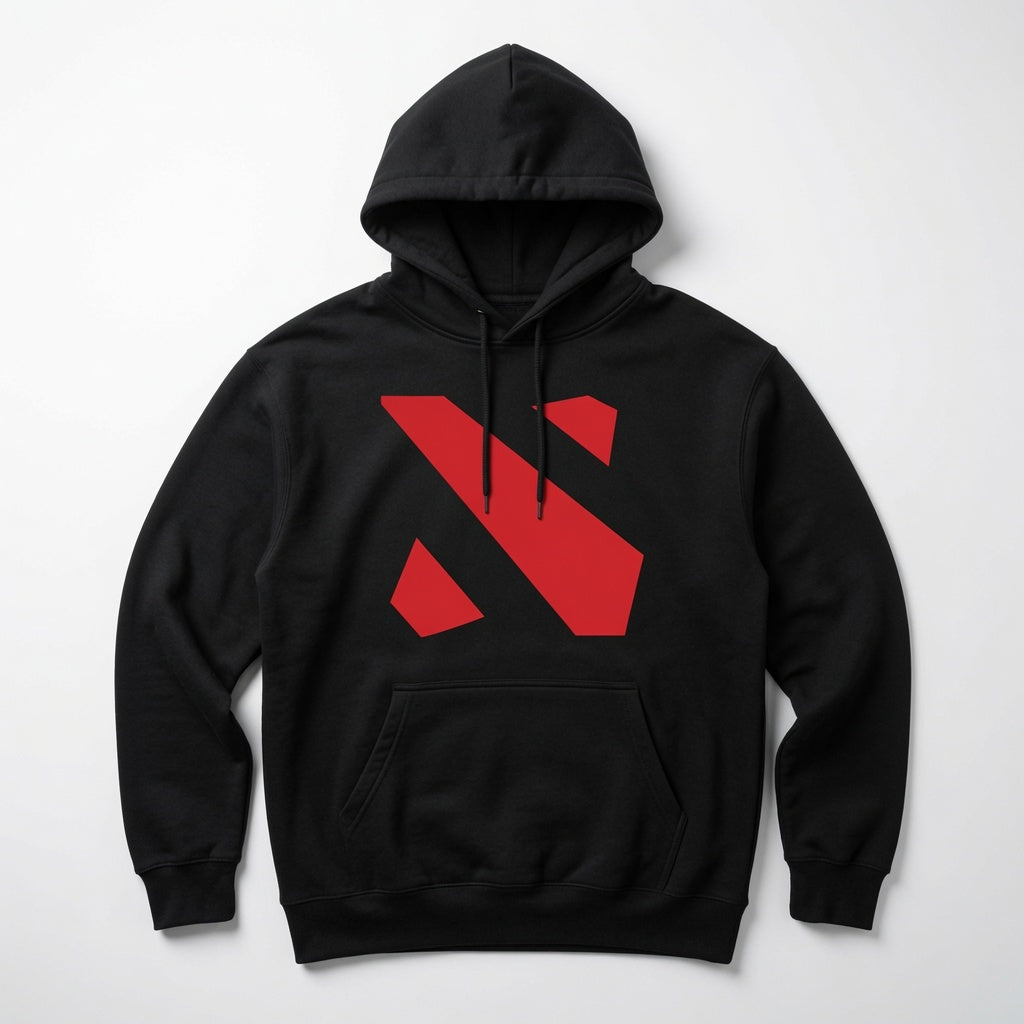 Dota 2 Hoodie Gaming Pullover Graphic Sweatshirt Black White Gamer Gift Mens