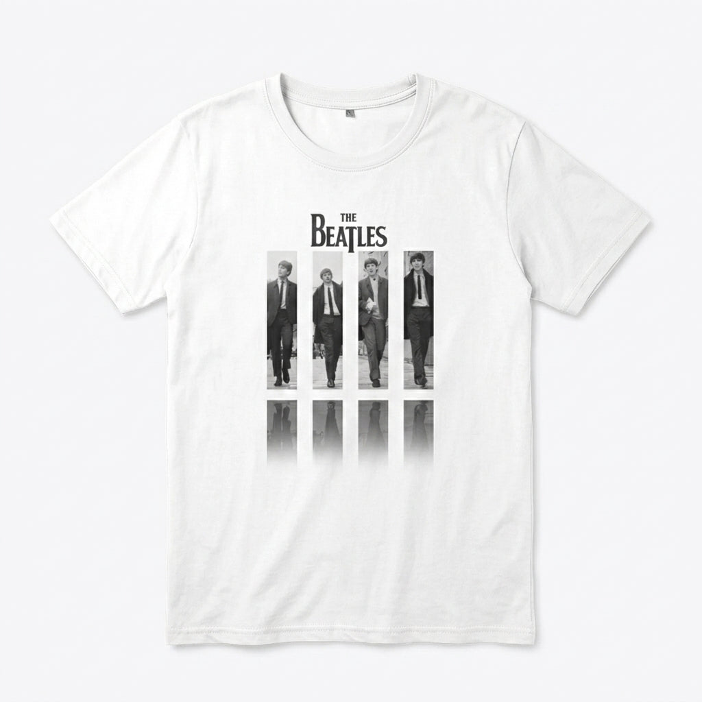 The Beatles Classic Walking Film Strip Graphic T-Shirt