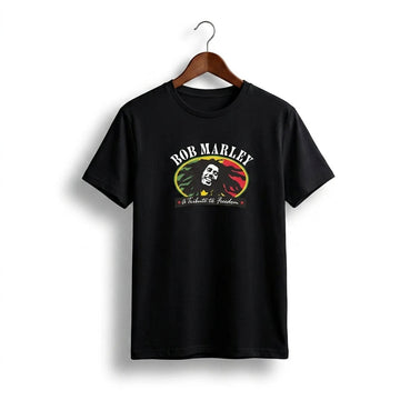 Bob Marley Tribute to Freedom Retro Reggae Graphic T-Shirt