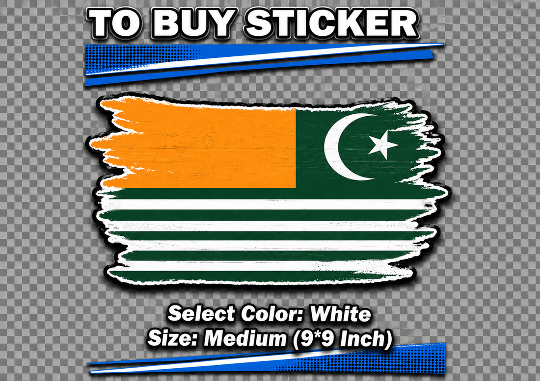 Distressed Azad Jammu and Kashmir Flag Hoodie