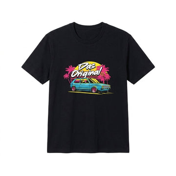 Volkswagen Golf Mk1 Das Original Retro Synthwave Graphic T-Shirt