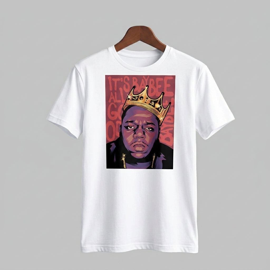 The Notorious B.I.G. King of NY Crown Pop-Art Hip-Hop T-Shirt