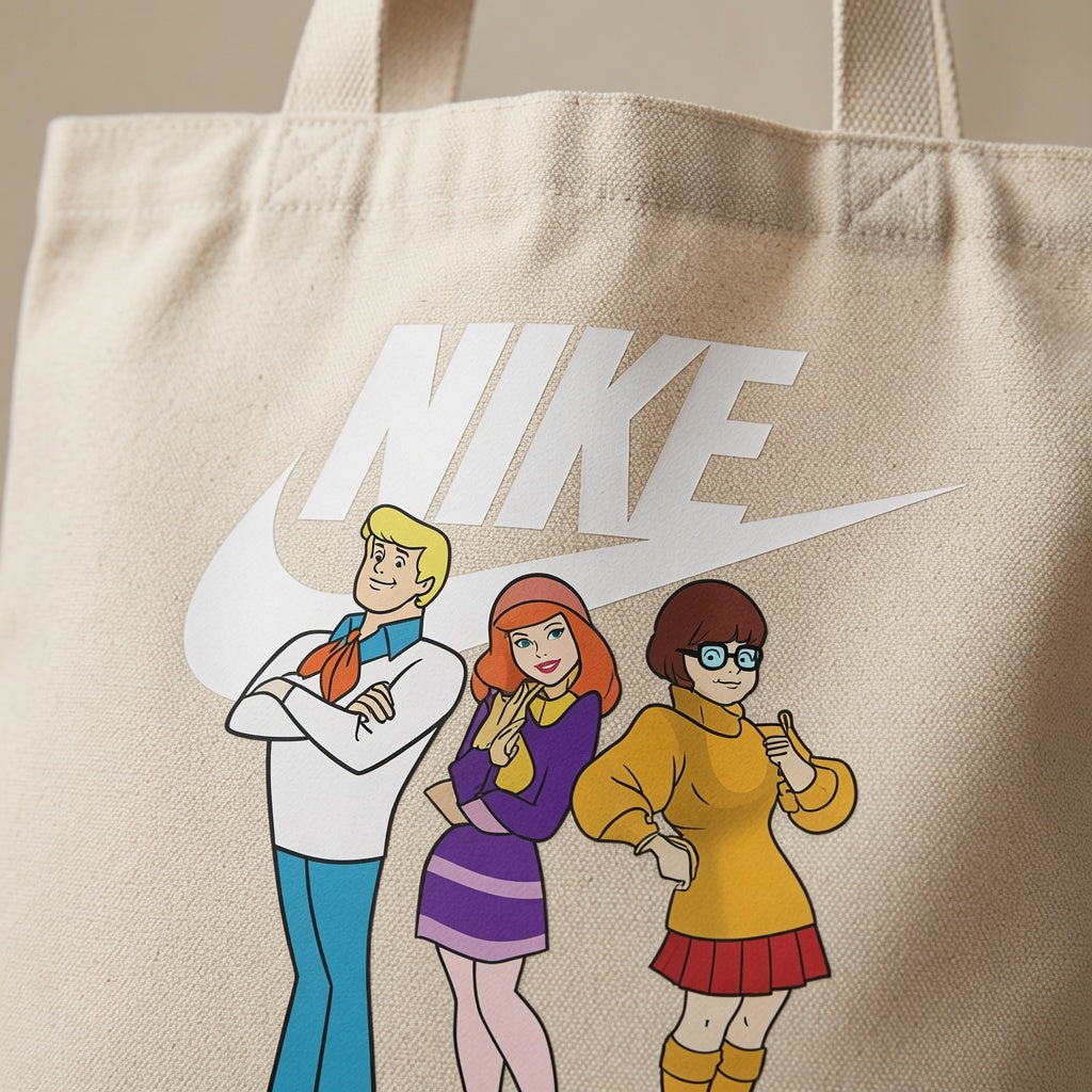 Mystery Squad Graphic Canvas Tote Bag | Everyday Eco-Friendly Shopping Bag