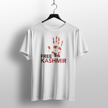 Free Kashmir Blood Handprint T-Shirt