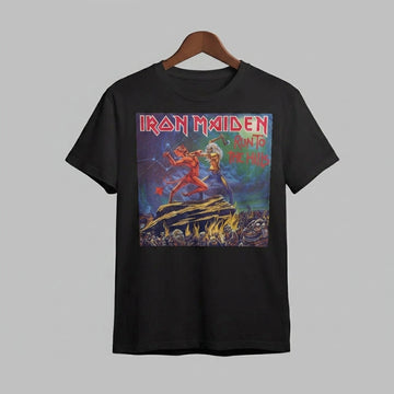 Iron Maiden Run to the Hills Vintage Album Art Graphic T-Shirt