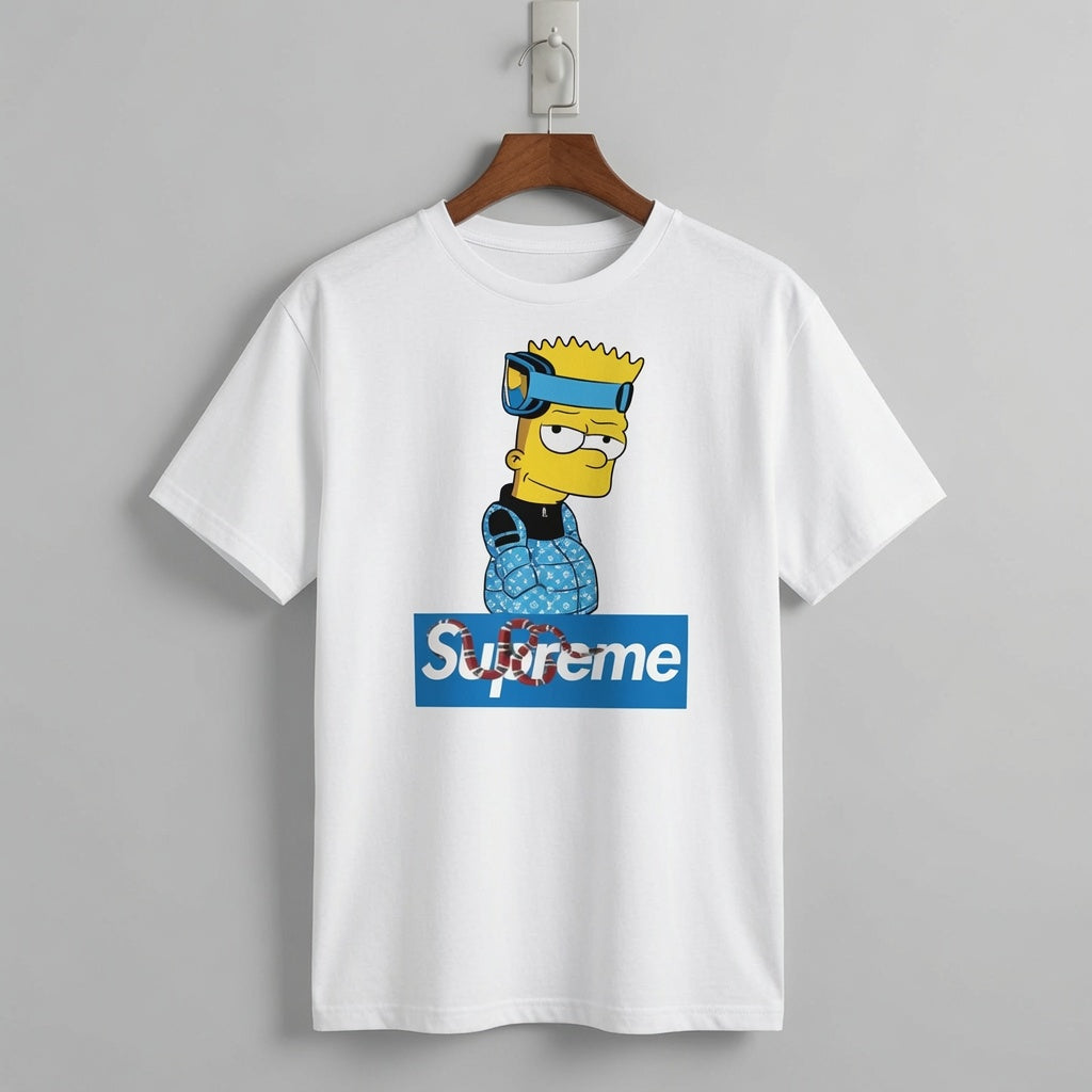 Bart Simpson "Hypebeast Blue" Graphic Tee