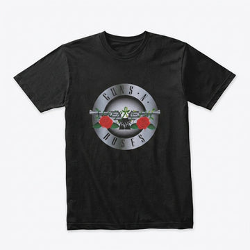 Guns N' Roses Classic Metallic Bullet Stamp Graphic T-Shirt
