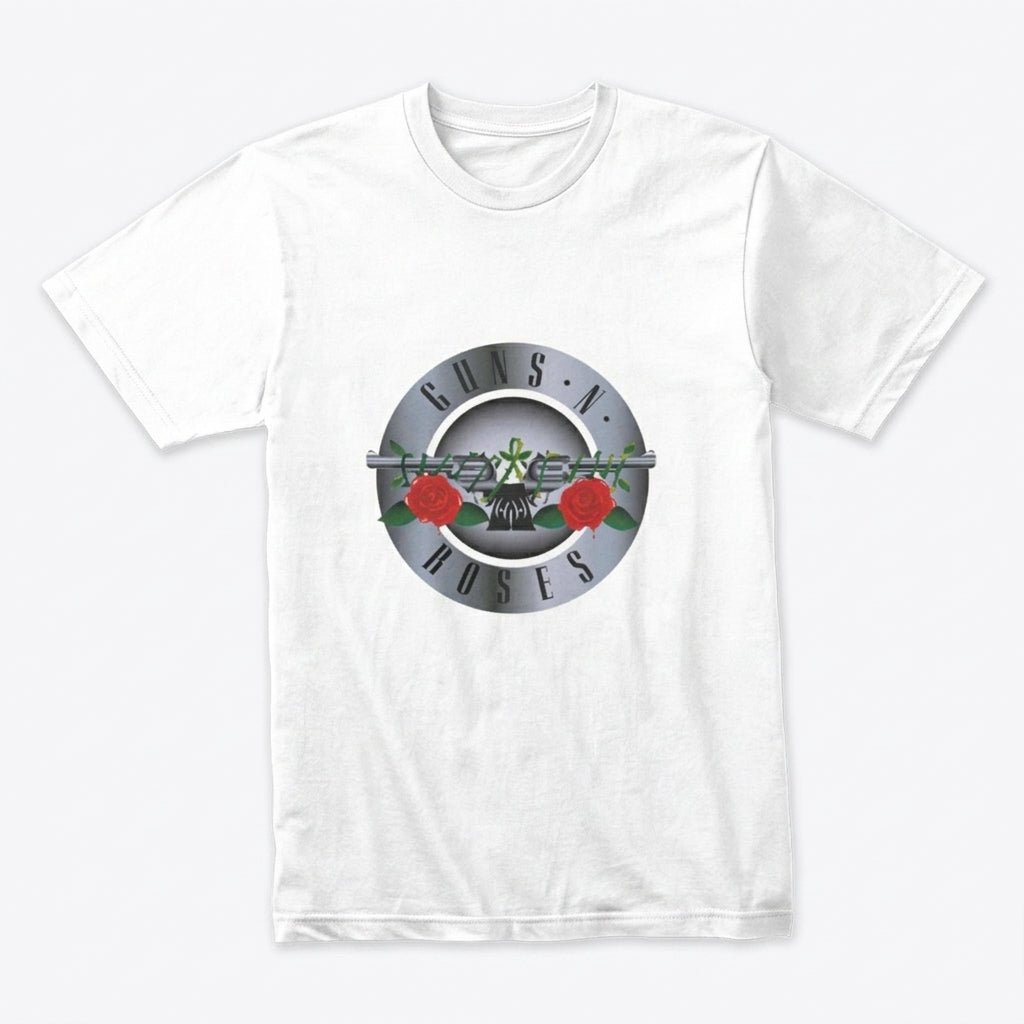 Guns N' Roses Classic Metallic Bullet Stamp Graphic T-Shirt