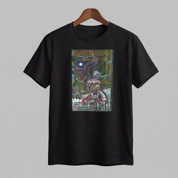 Iron Maiden Somewhere in Time Retro Sci-Fi Graphic T-Shirt