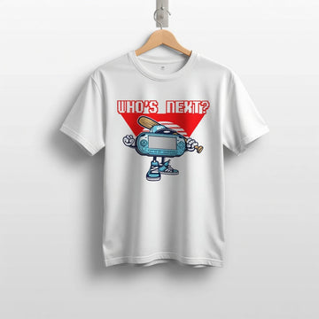 Men's "Who's Next?" Handheld Console Graphic T-Shirt