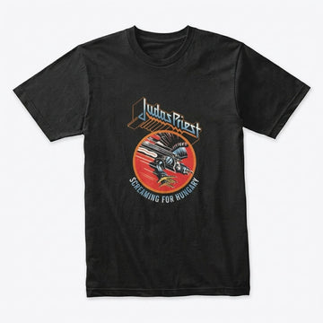 Judas Priest Screaming for Hungary Heavy Metal Graphic T-Shirt