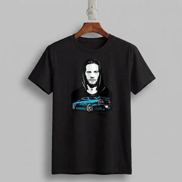 Paul Walker & Nissan Skyline R34 Fast & Furious Tribute T-Shirt