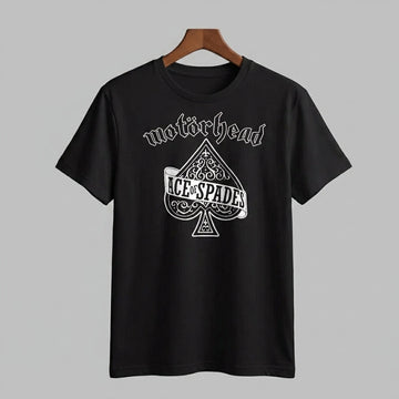 Motörhead Ace of Spades Heavy Metal Crest Graphic T-Shirt
