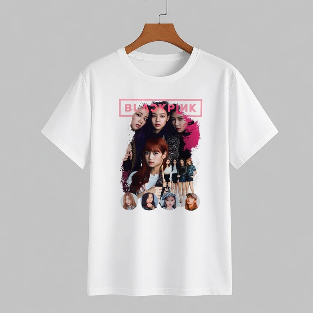 BLACKPINK Box Frame Portrait Graphic T-Shirt - K-Pop Streetwear