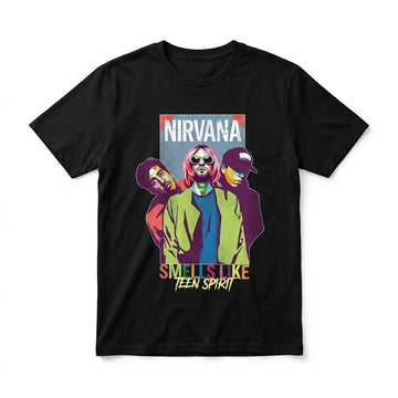 Nirvana Smells Like Teen Spirit Pop-Art Graphic T-Shirt