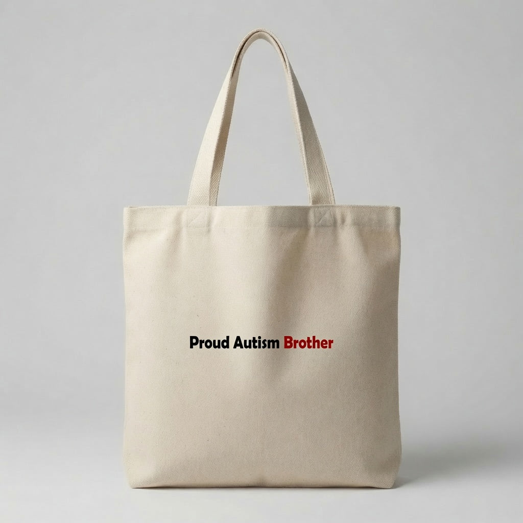 My Sister Doesn't Need Fixing Autism Awareness Canvas Tote Bag – Sibling Support Tote