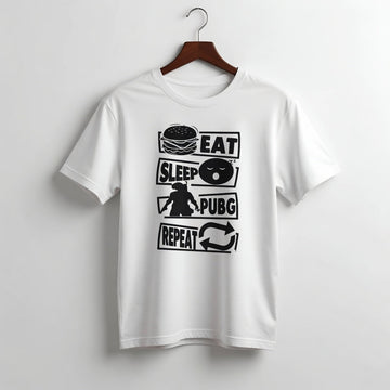 Men's "Eat Sleep PUBG Repeat" Graphic T-Shirt