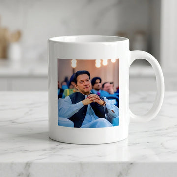Imran Khan Portrait Printed White Ceramic Cup – Premium Quality Coffee & Tea Cup
