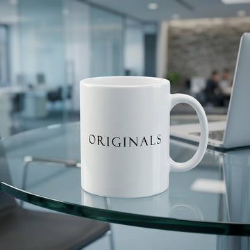 Originals Minimalist Typography Premium White Ceramic Coffee Mug - Classic Adidas Inspired Streetwear Tea Cup (11oz)