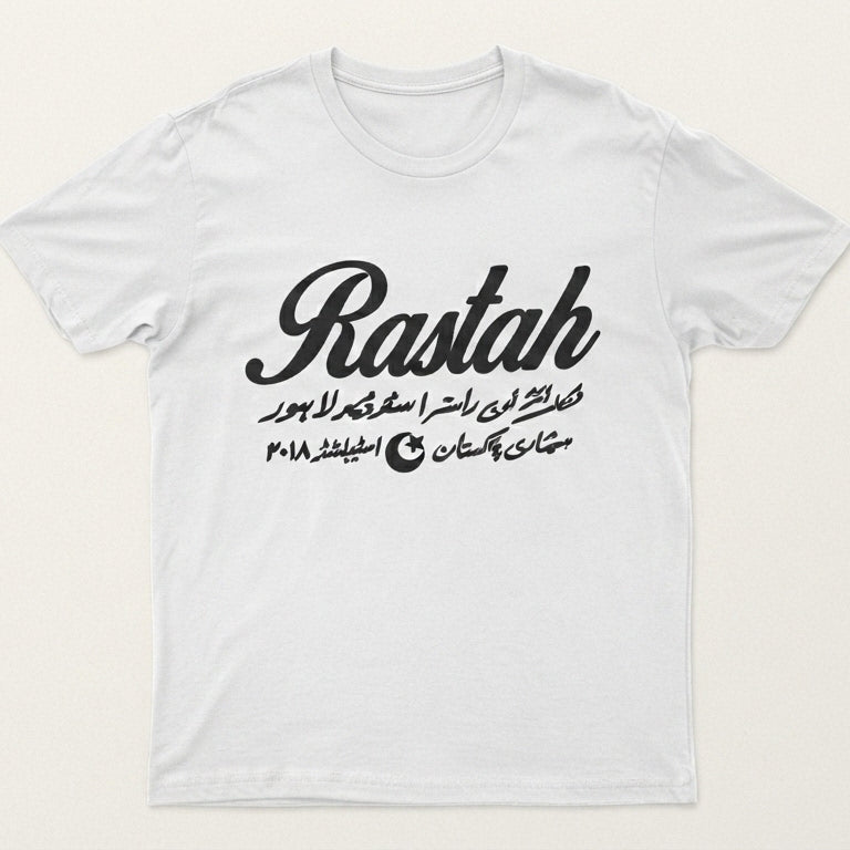 Rastah Monochrome Studio Script Graphic T-Shirt