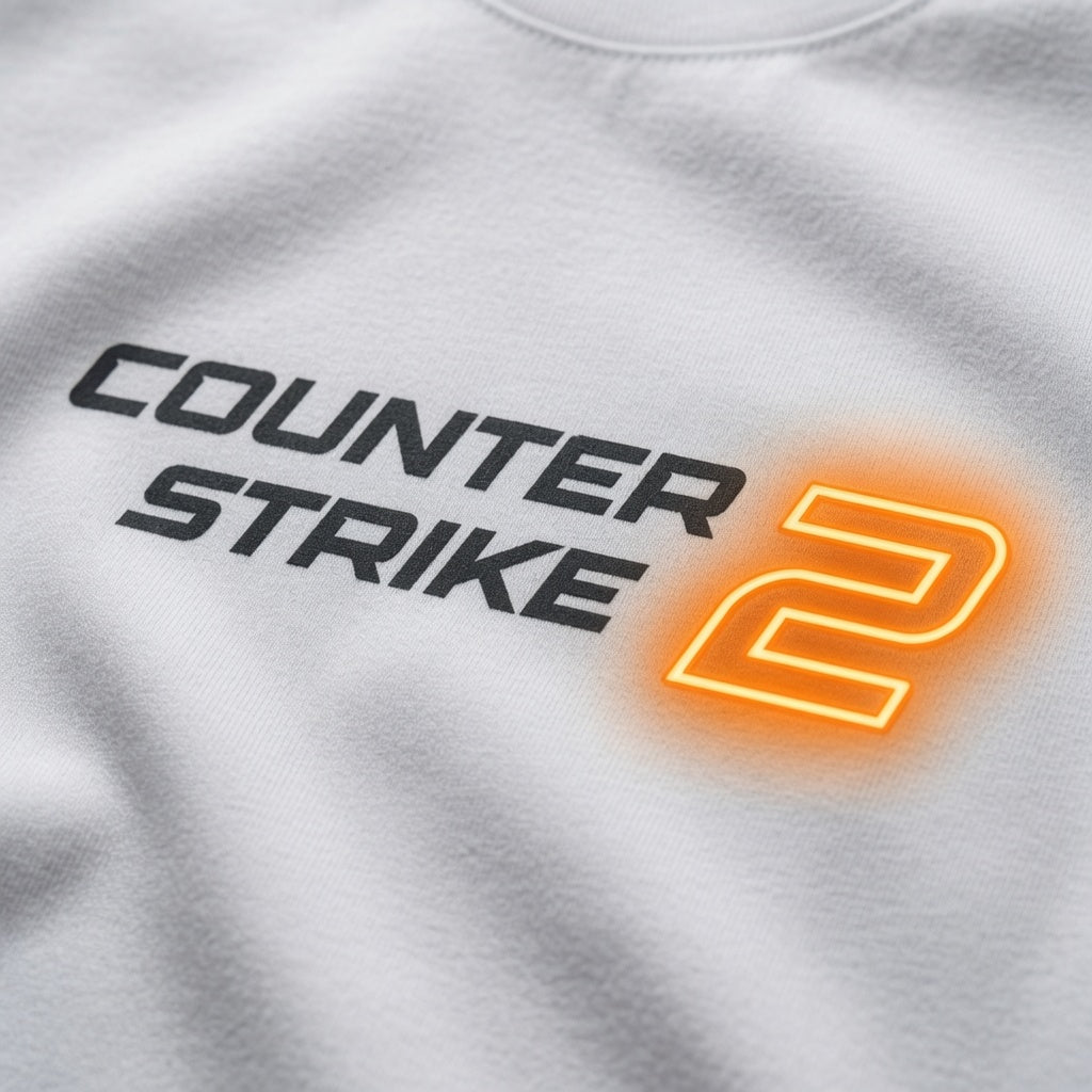 Counter Strike 2 CS2 T-Shirt Gaming Graphic Tee Gamer Gift Men's Black White