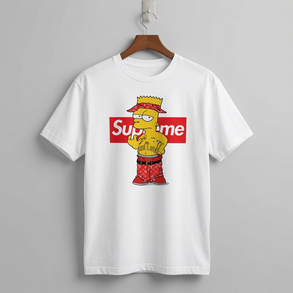 Bart Simpson "Thug Life" Gangsta Graphic Tee