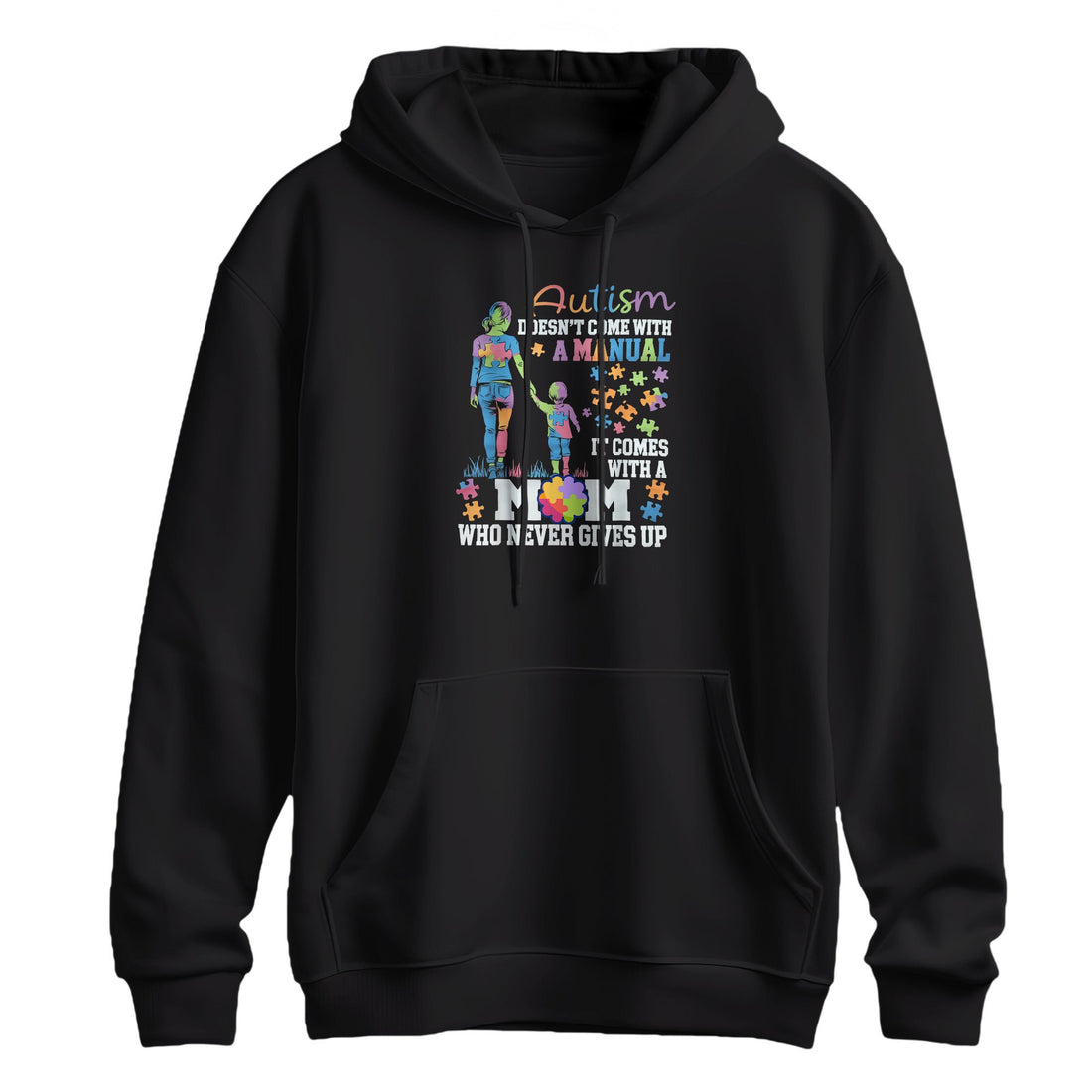 Autism Mom Hero Support Graphic Hoodie
