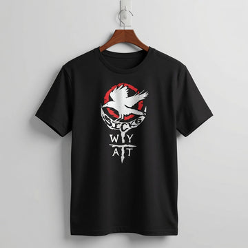 "Sec 6 Wiy Att" Distressed Raven Graphic Tee