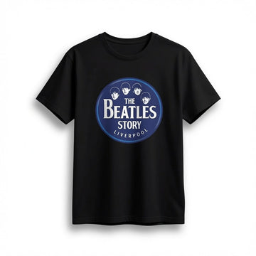 The Beatles Story Liverpool Retro Badge Graphic T-Shirt