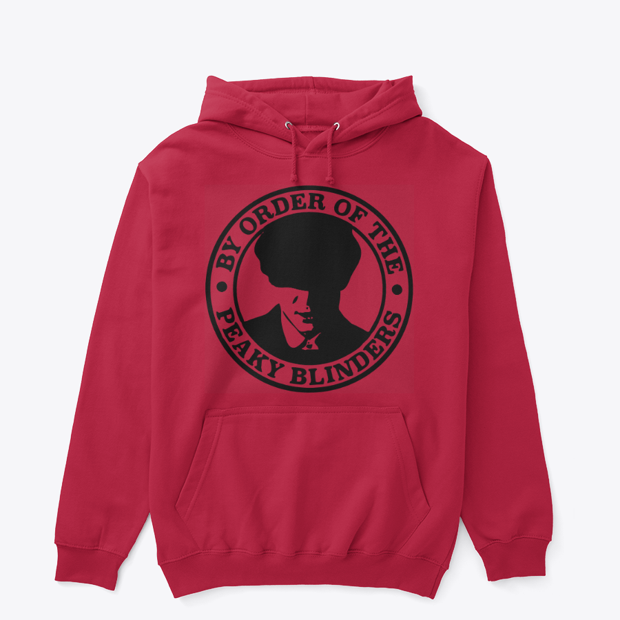 Peaky Blinders By Order Of The Peaky Blinders Thomas Shelby Silhouette Circular Badge Premium Streetwear Hoodie