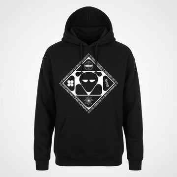 Futuristic Alien Hoodie Y2K Techwear Pullover Graphic Sweatshirt Men Unisex