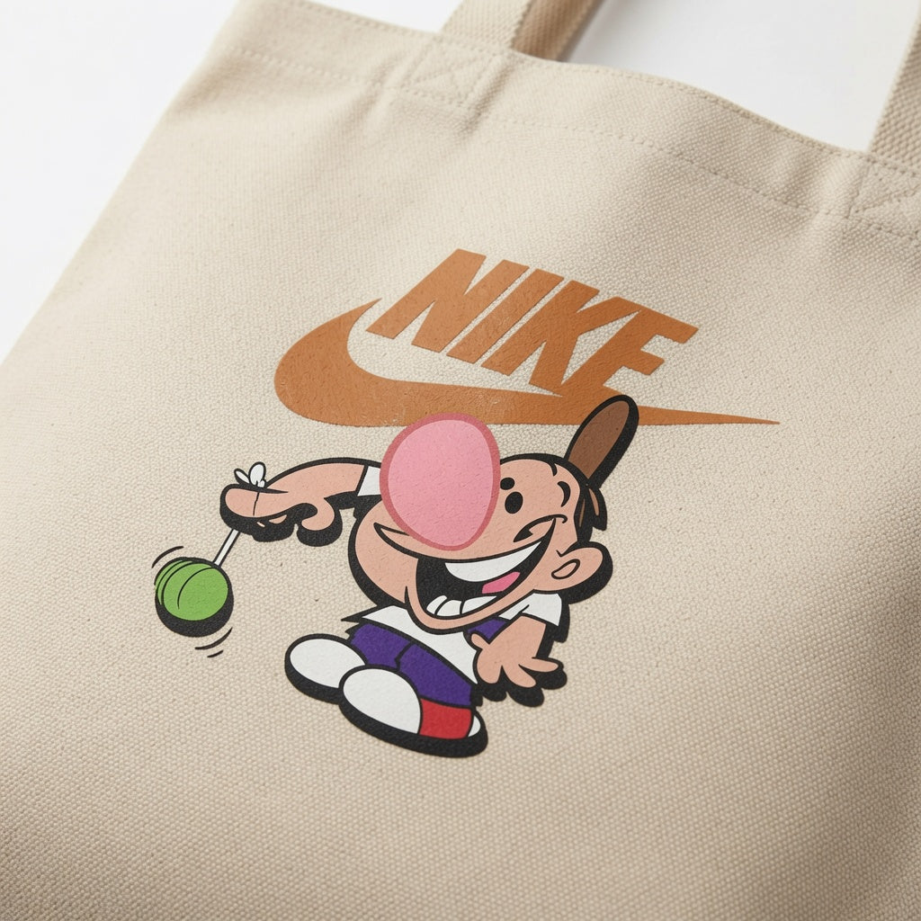 Classic Cartoon Character Canvas Tote Bag | Vintage Nostalgia Streetwear Tote