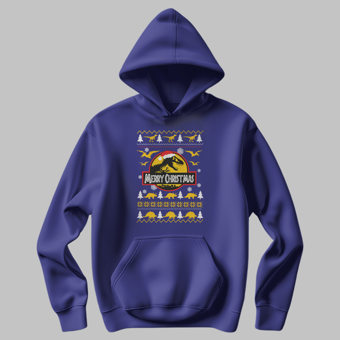Yellow Christmas Trees Hoodie – Merry Christmas Design | Cozy Holiday Wear