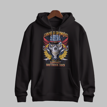 Southern Rock Skull Hoodie – Classic Rock Inspired Pullover