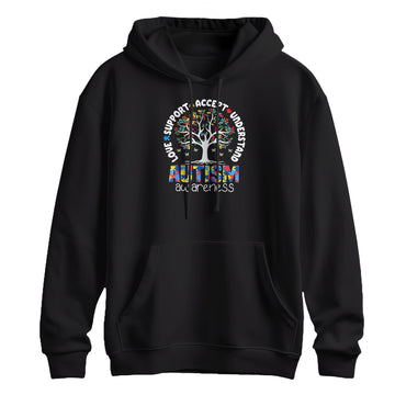 Autism Awareness Tree of Life Support Hoodie