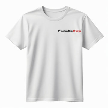 Proud Autism Brother Pullover T shirt – "My Brother Doesn't Need Fixing"