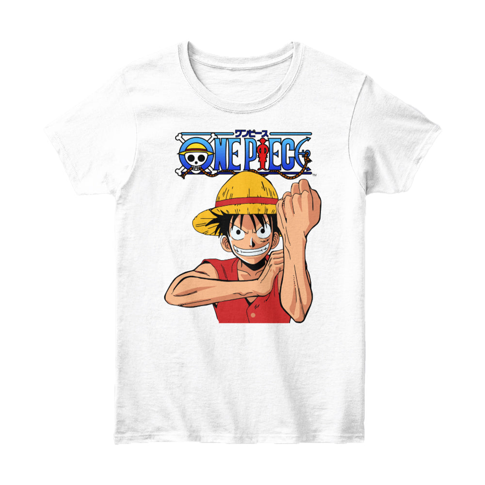 Classic Straw Hat Luffy & One Piece Logo T-Shirt