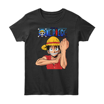 Classic Straw Hat Luffy & One Piece Logo T-Shirt