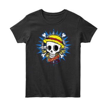 Straw Hat Pirate Skull "One Destiny" Graphic T-Shirt