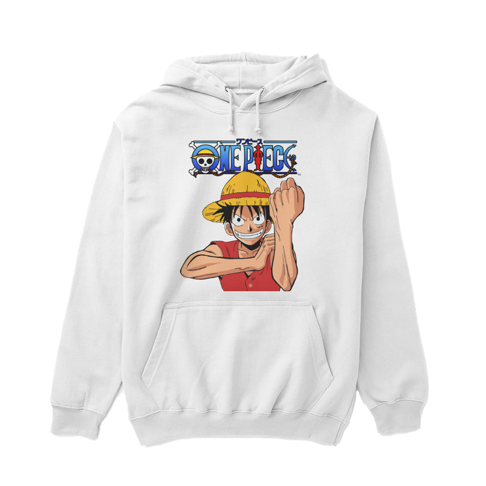 One Piece Anime Classic Luffy & Logo Hoodie