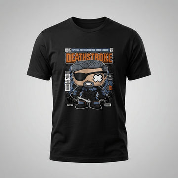 Deathstroke Unmasked Comic Book Graphic Tee